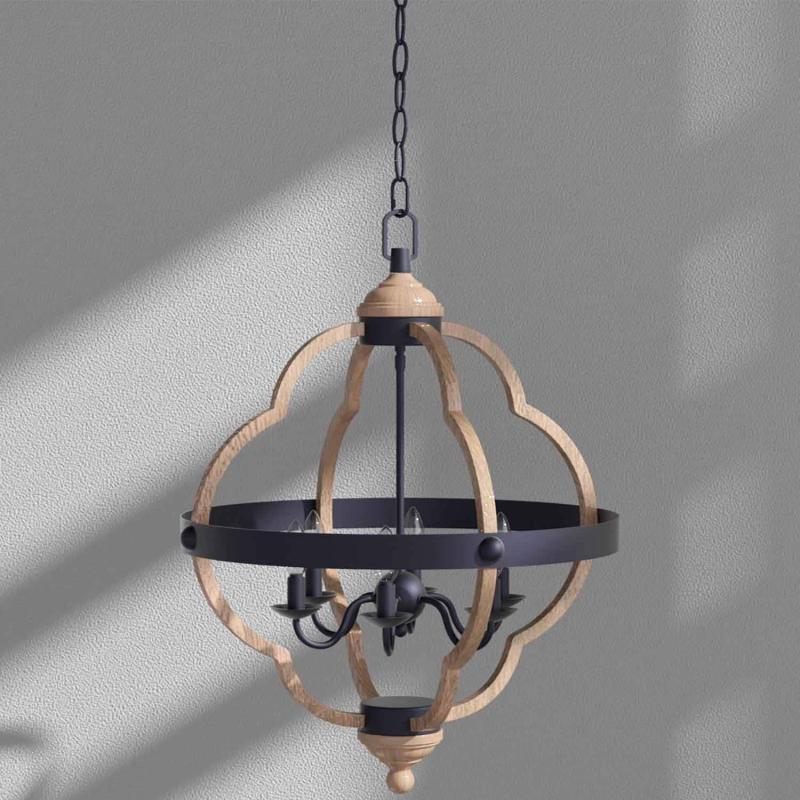 6 Light Unique/Statement Globe Accent Chandelier – 25.04″*19.85″*19.85″  |   Chandeliers Ceiling Lighting Chandeliers