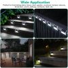 6-Pack Stainless Steel Solar Step Lights  |   Step Lights Step Lights Step Lights