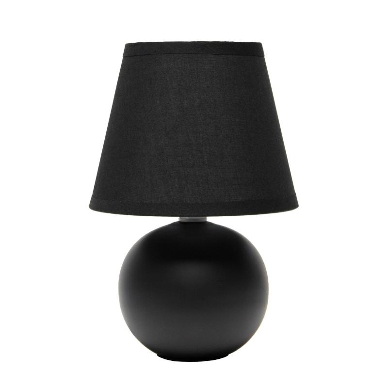 8.66″ Petite Orb Base Lamp w Matching Fabric Shade  |   Desk Lamps Desk Lamps Desk Lamps