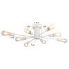 8-Light Semi-Flush Mount Ceiling Light with Sputnik Shade  |   Semi-Flush Mount Ceiling Lights Ceiling Lighting Semi-Flush Mount Ceiling Lights