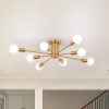 8-Light Semi-Flush Mount Ceiling Light with Sputnik Shade  |   Semi-Flush Mount Ceiling Lights Ceiling Lighting Semi-Flush Mount Ceiling Lights