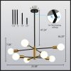 8/10/12-Light Modern Sputnik Linear Chandelier  |   Chandeliers Ceiling Lighting Chandeliers