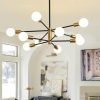 8/10/12-Light Modern Sputnik Linear Chandelier  |   Chandeliers Ceiling Lighting Chandeliers