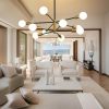 8/10/12-Light Modern Sputnik Linear Chandelier  |   Chandeliers Ceiling Lighting Chandeliers