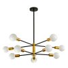 8/10/12-Light Modern Sputnik Linear Chandelier  |   Chandeliers Ceiling Lighting Chandeliers