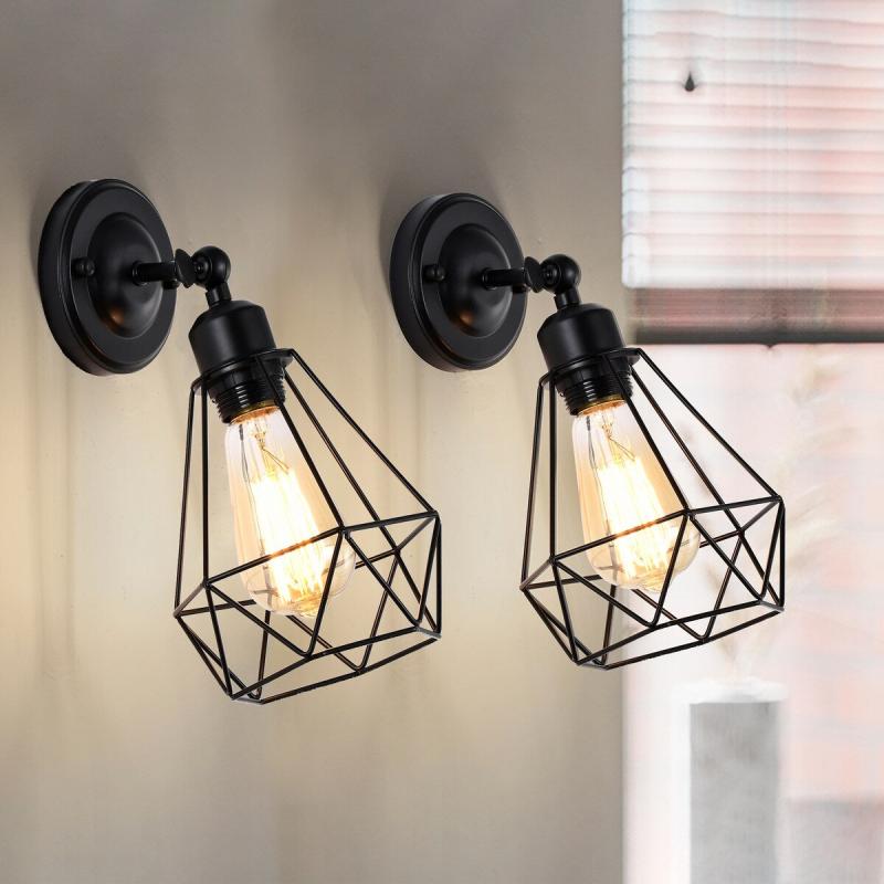 Adjustable Industrial Wall Sconces Indoor Wall Light Fixture Set of 2  |   Swing Arm Lights Swing Arm Lights Swing Arm Lights