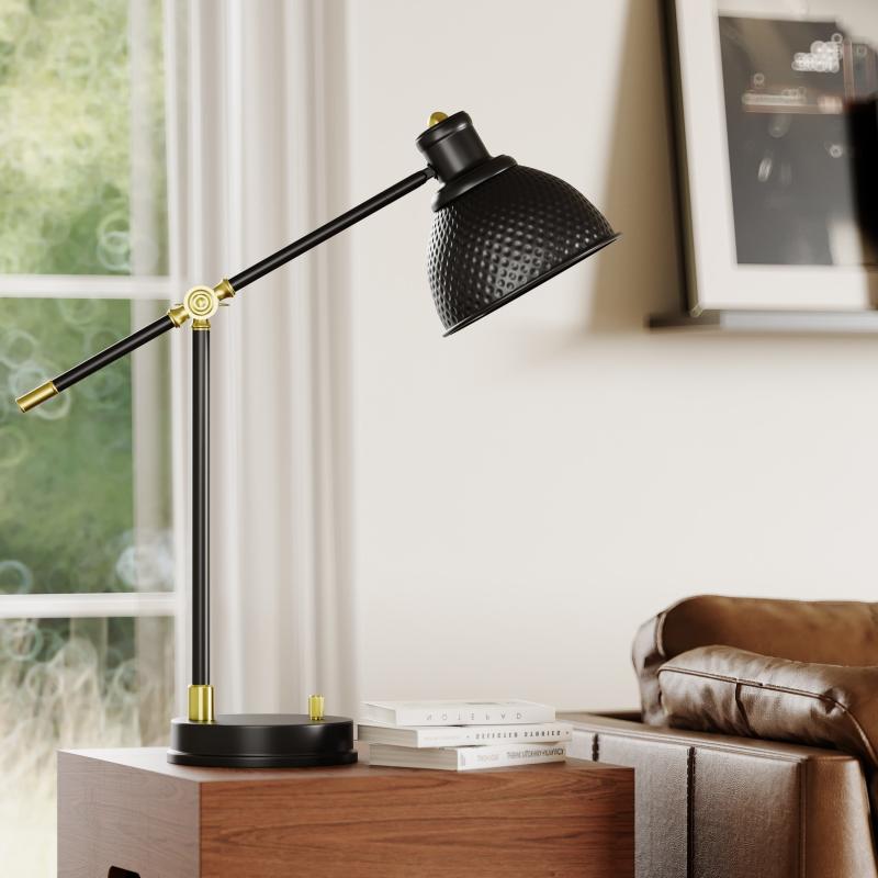 Adjustable Metal Desk Lamp with USB Charging  |   Desk Lamps Desk Lamps Desk Lamps