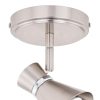 Alto 1 Light LED Brushed Nickel Adjustable Ceiling Spot Light – 5-in W x 7.25-in H x 5-in D  |   Track Lighting Ceiling Lighting Brushed Nickel With Chrome