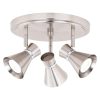 Alto 3 Light LED Adjustable Ceiling Spot Light  |   Track Lighting Ceiling Lighting Brushed Nickel With Chrome