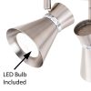 Alto 3 Light LED Adjustable Ceiling Spot Light  |   Track Lighting Ceiling Lighting Brushed Nickel With Chrome