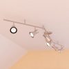 Alto 6 Light LED Swing Arm Ceiling Spot Light  |   Track Lighting Ceiling Lighting Brushed Nickel With Chrome