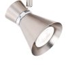 Alto 6 Light LED Swing Arm Ceiling Spot Light  |   Track Lighting Ceiling Lighting Brushed Nickel With Chrome