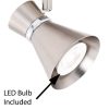 Alto 6 Light LED Swing Arm Ceiling Spot Light  |   Track Lighting Ceiling Lighting Brushed Nickel With Chrome