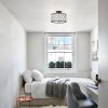 Antique Black 3-Light Semi Flush Mount with Crystal Spheres  |   Semi-Flush Mount Ceiling Lights Ceiling Lighting Antique Black