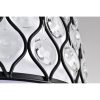 Antique Black 3-Light Semi Flush Mount with Crystal Spheres  |   Semi-Flush Mount Ceiling Lights Ceiling Lighting Antique Black