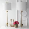 Aria 34″ Metal LED Table Lamp, Brass with Crystal Base (Set of 2)  |   Lamp Sets Lamp Sets Brass