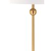 Aria 34″ Metal LED Table Lamp, Brass with Crystal Base (Set of 2)  |   Lamp Sets Lamp Sets Brass