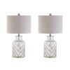 Artichoke 24.5″ LED Glass Table Lamp, Mercury Silver (Set of 2)  |   Lamp Sets Lamp Sets Lamp Sets