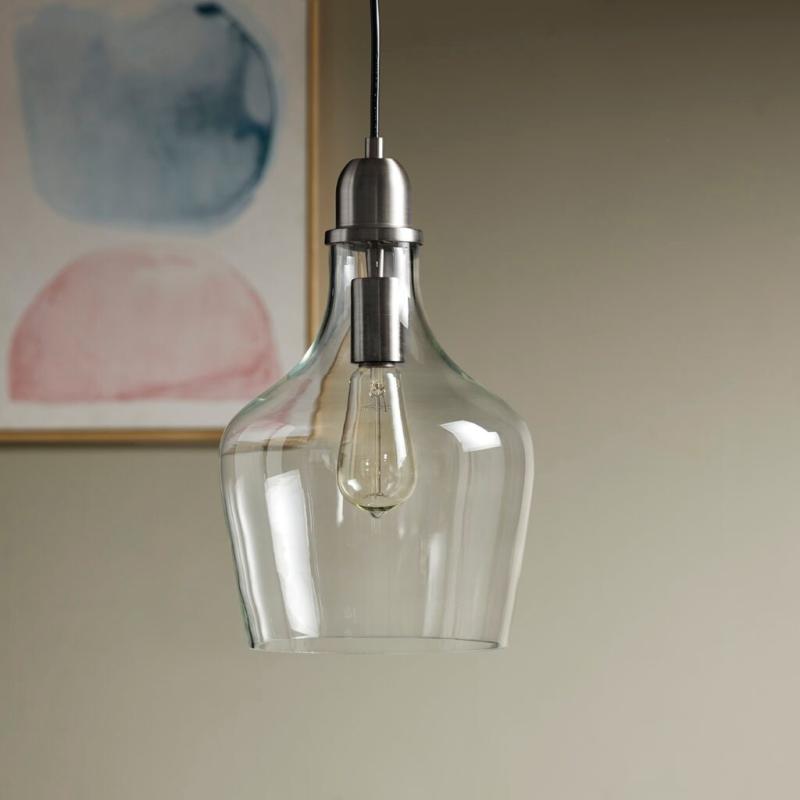 Auburn Bell Shaped Glass Pendant for livingroom,bedroom,and dining room  |   Track Lighting Ceiling Lighting Track Lighting