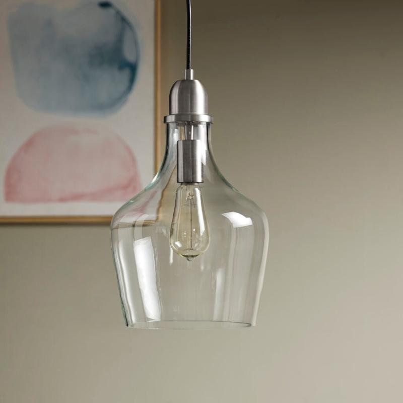 Auburn Bell Shaped Glass Pendant for livingroom,bedroom,and dining room  |   Track Lighting Ceiling Lighting Track Lighting