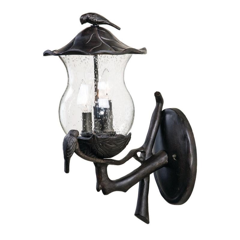 Avian 3-Light Black Coral Outdoor Wall Lantern  |   Outdoor Wall Lighting Outdoor Wall Lighting Black Coral