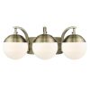 Barton 3-light Opal Glass Bath Vanity  |   Bathroom Lighting Bathroom Lighting Bathroom Lighting