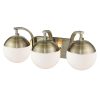 Barton 3-light Opal Glass Bath Vanity  |   Bathroom Lighting Bathroom Lighting Bathroom Lighting