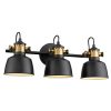 Bathroom Vanity Light Fixture,Wall Sconce with Black Metal Shade  |   Bathroom Lighting Bathroom Lighting Bathroom Lighting