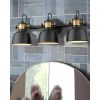 Bathroom Vanity Light Fixture,Wall Sconce with Black Metal Shade  |   Bathroom Lighting Bathroom Lighting Bathroom Lighting