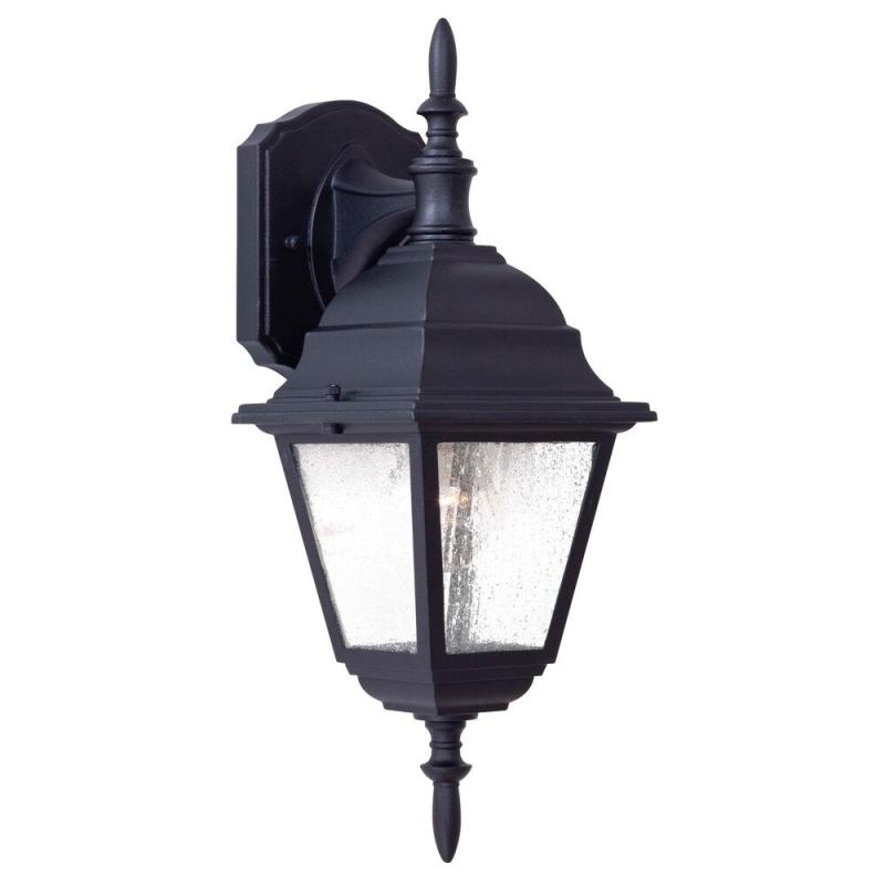 Bay Hill Coal & Seeded Glass 1 Light Wall Mount  |   Flush Mount Wall Lights Flush Mount Wall Lights Bronze