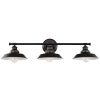 Black with Gold Trim Farmhouse 3-Light Bathroom Vanity Wall Light – 8.75*32.25*11  |   Bathroom Lighting Bathroom Lighting Bathroom Lighting