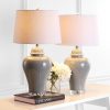 Bowen 27″ Ceramic Urn LED Table Lamp, Grey (Set of 2)  |   Lamp Sets Lamp Sets Lamp Sets