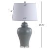 Bowen 27″ Ceramic Urn LED Table Lamp, Grey (Set of 2)  |   Lamp Sets Lamp Sets Lamp Sets