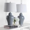 Bowen 27″ Ceramic Urn LED Table Lamp, Grey (Set of 2)  |   Lamp Sets Lamp Sets Lamp Sets