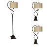 Bronze 3-piece Steel Lamp Set – 66” H x 13” W x 13” D x 13” W x 13” D  |   Lamp Sets Lamp Sets Bronze