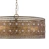 Bryar Brass and Crystal 23.5″W 3-Light Chandelier – 23.5″ x 23.5″ x 61.5″  |   Chandeliers Ceiling Lighting Brass