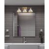 Caleb Metal Vanity, White/Gold  |   Bathroom Lighting Bathroom Lighting Bathroom Lighting