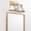 Caleb Metal Vanity, White/Gold  |   Bathroom Lighting Bathroom Lighting Bathroom Lighting