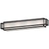 Camden Square Aged Charcoal & Seeded Glass 4 Light Bath Bar  |   Bathroom Lighting Bathroom Lighting Aged Charcoal