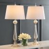 Caterina 32.5″ Glass LED Table Lamp, Champagne (Set of 2)  |   Lamp Sets Lamp Sets Champagne