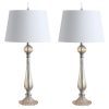 Caterina 32.5″ Glass LED Table Lamp, Champagne (Set of 2)  |   Lamp Sets Lamp Sets Champagne