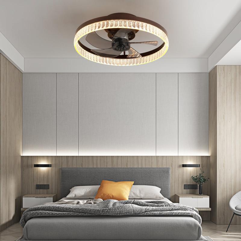 Ceiling Fans with Lights, Minimalist Ring Led Chandelier Fan with Remote Control Modern Ceiling Lamp for Bedroom, Living Room  |   Ceiling Fans Ceiling Fans Ceiling Fans