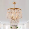 Chichoice Wood Beaded Chandelier Coastal Pendant Light Modern Farmhouse for Living Room, Bedroom, Dining Room, Kitchen  |   Chandeliers Ceiling Lighting Chandeliers