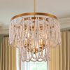 Chichoice Wood Beaded Chandelier Coastal Pendant Light Modern Farmhouse for Living Room, Bedroom, Dining Room, Kitchen  |   Chandeliers Ceiling Lighting Chandeliers