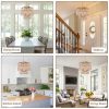 Chichoice Wood Beaded Chandelier Coastal Pendant Light Modern Farmhouse for Living Room, Bedroom, Dining Room, Kitchen  |   Chandeliers Ceiling Lighting Chandeliers