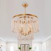 Chichoice Wood Beaded Chandelier Coastal Pendant Light Modern Farmhouse for Living Room, Bedroom, Dining Room, Kitchen  |   Chandeliers Ceiling Lighting Chandeliers