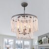 Chichoice Wood Beaded Chandelier Coastal Pendant Light Modern Farmhouse for Living Room, Bedroom, Dining Room, Kitchen  |   Chandeliers Ceiling Lighting Chandeliers