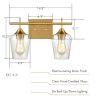 Chios Modern Bathroom Wall Sconces / Vanity Light , 2-Lights  |   Bathroom Lighting Bathroom Lighting Bathroom Lighting