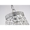 Chrome 7-Light Empire Four Tier Chandelier with Crystal  |   Chandeliers Ceiling Lighting Chandeliers