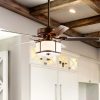 Clift 52″ 3-Light Metal/Wood LED Ceiling Fan With Remote, Satin Bronze  |   Ceiling Fans Ceiling Fans Ceiling Fans